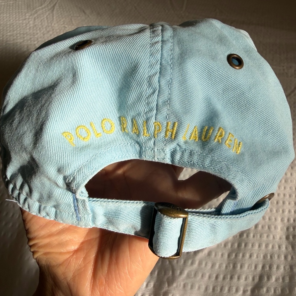 Polo by Ralph Lauren in pastel blue Embroidered Baseball Cap - Picture 3 of 6